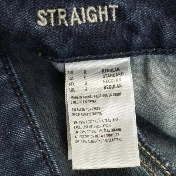 American Eagle Outfitters Women's Straight Size 0 - Picture 8 of 11